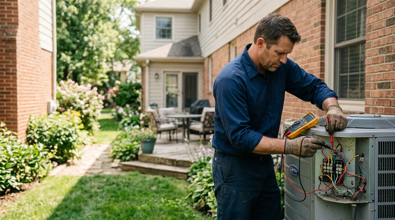 HVAC technician working near North Monmouth, ME